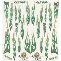 DECALS GOTHIC GREEN FLAMES
