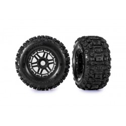 Tires & wheels glued (black...