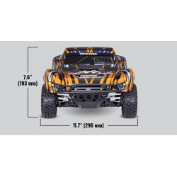 Traxxas Slash 2wd Brushless BL2s HD 1:10 Short Course orange spec data