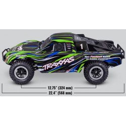 Traxxas Slash 2wd Brushless BL2s HD 1:10 Short Course green spec data