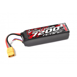 Lipo battery Power racing 60c 7200mah 4s 14.8v Semi-Soft case XT-90